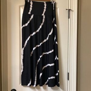 Sunny Leigh Black and White Midi Skirt